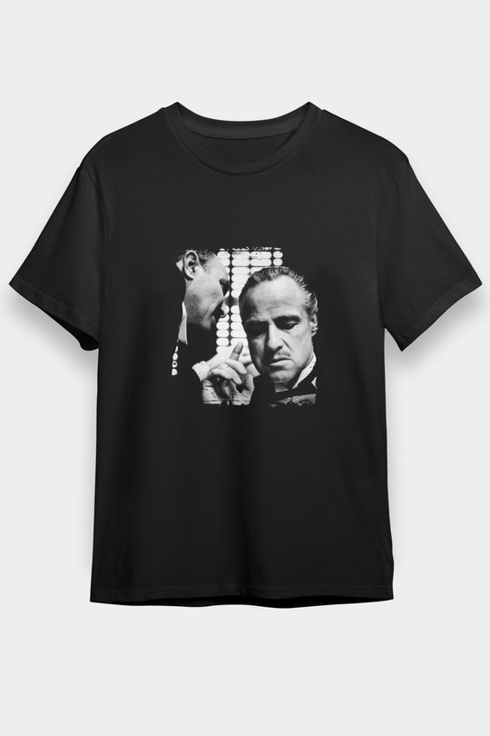 Marlon Brando Baskılı Unisex Siyah Tişört
