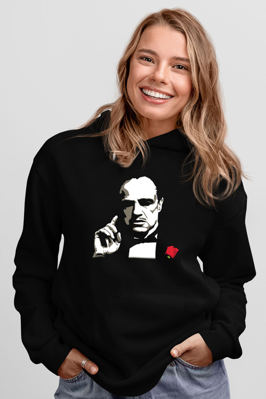Marlon Brando Siyah Unisex Hoodie