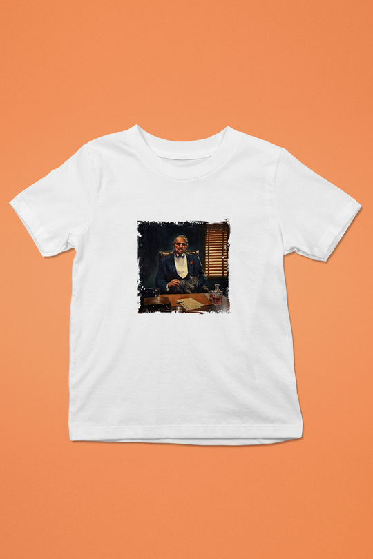 Marlon Brando Unisex Baskılı Beyaz Çocuk Tişört