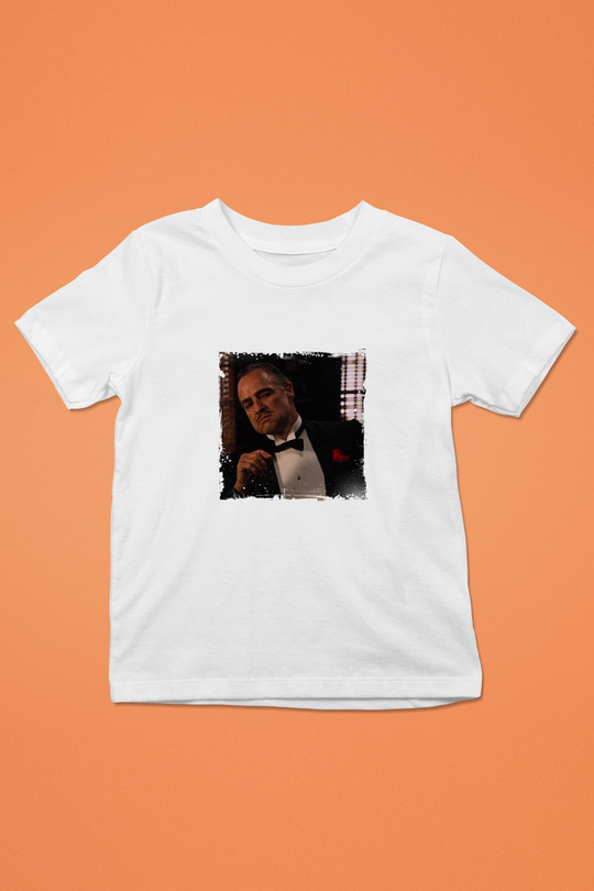 Marlon Brando Unisex Baskılı Beyaz Çocuk Tişört