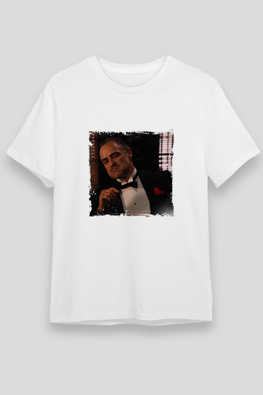 Marlon Brando Unisex Baskılı Beyaz Tişört