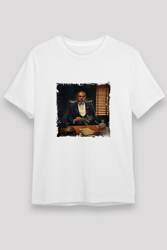 Marlon Brando Unisex Baskılı Beyaz Tişört