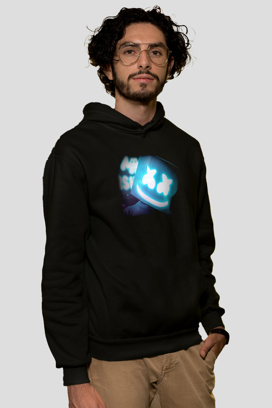 Marshmello Siyah Unisex Hoodie