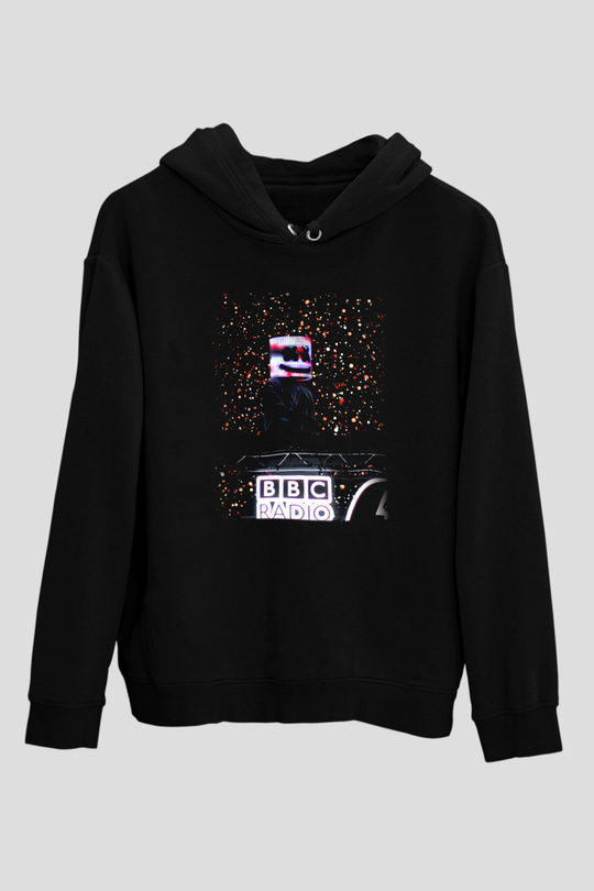 Marshmello Siyah Unisex Hoodie