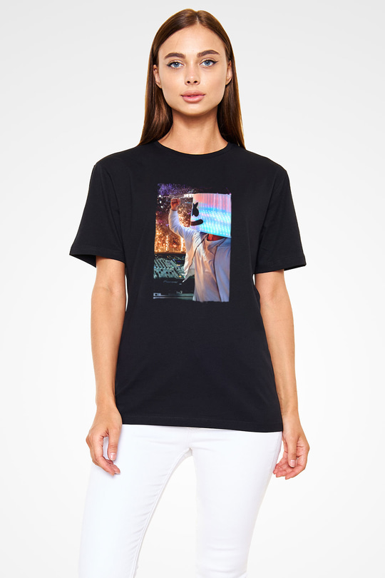 Marshmello Siyah Unisex Tişört T-Shirt - TişörtFabrikası