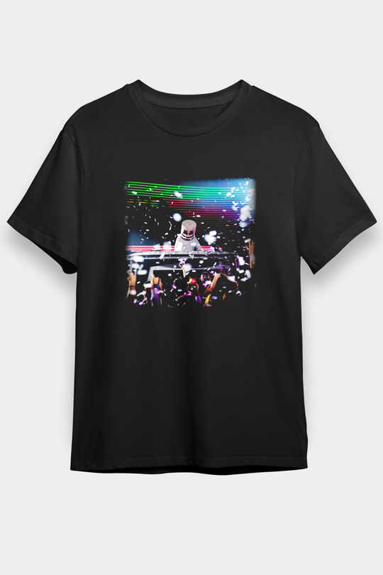 Marshmello Siyah Unisex Tişört T-Shirt - TişörtFabrikası