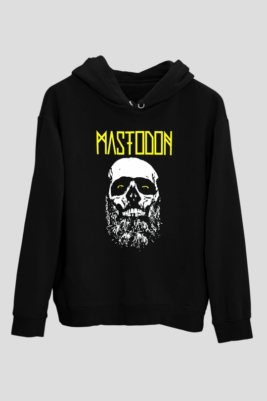 Mastodon Siyah Unisex Kapüşonlu Sweatshirt