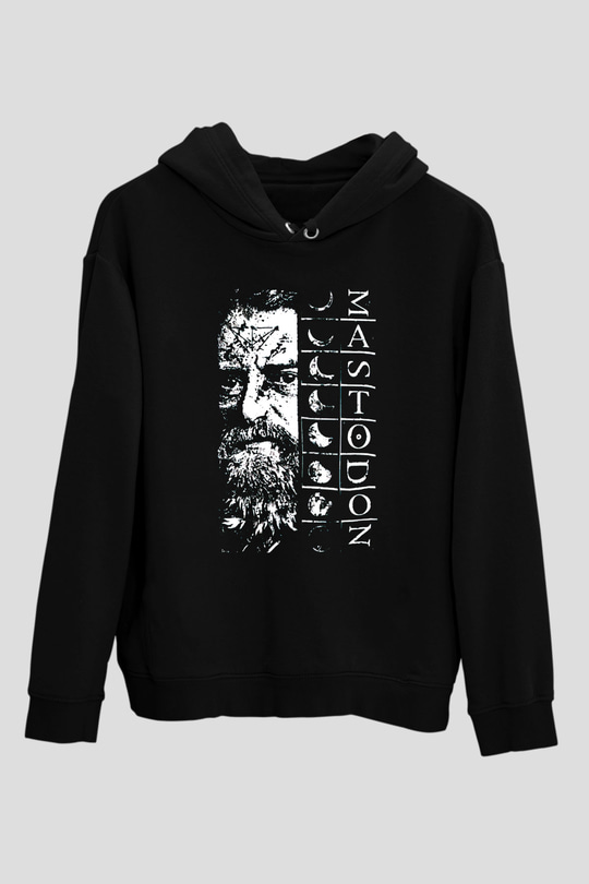 Mastodon Siyah Unisex Kapüşonlu Sweatshirt
