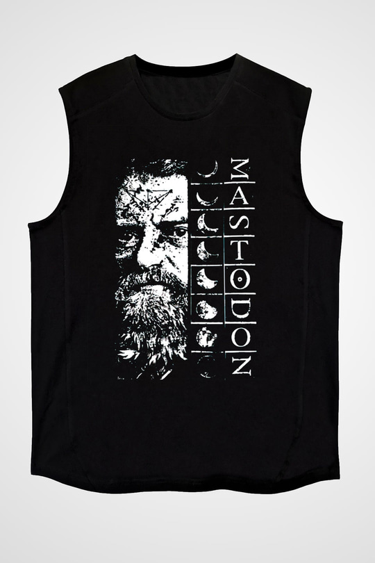 Mastodon Siyah Unisex Kolsuz Tişört