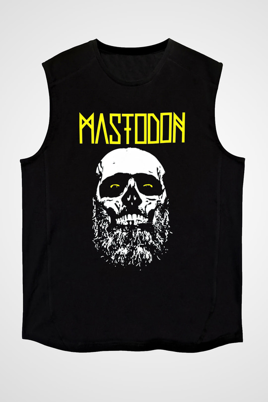 Mastodon Siyah Unisex Kolsuz Tişört