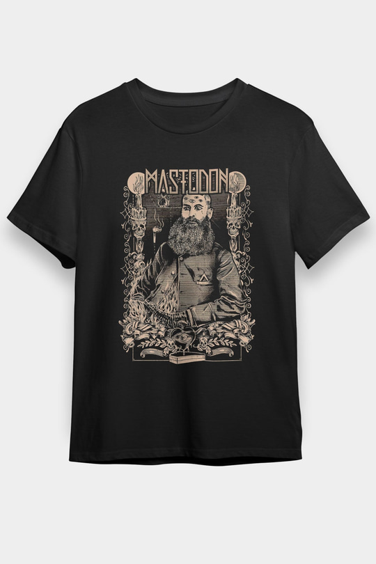 Mastodon Siyah Unisex Tişört T-Shirt - TişörtFabrikası