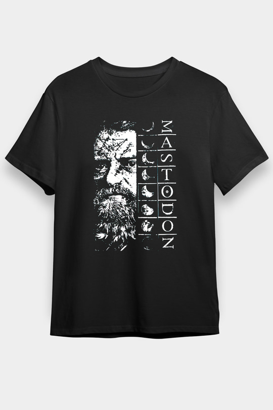 Mastodon Siyah Unisex Tişört T-Shirt - TişörtFabrikası