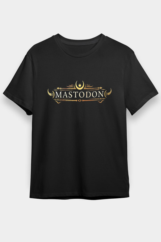 Mastodon Siyah Unisex Tişört T-Shirt - TişörtFabrikası