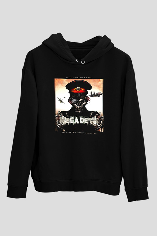 Megadeth Siyah Unisex Hoodie