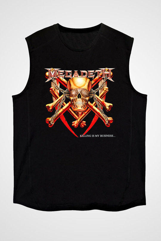 Megadeth Siyah Unisex Kolsuz Tişört