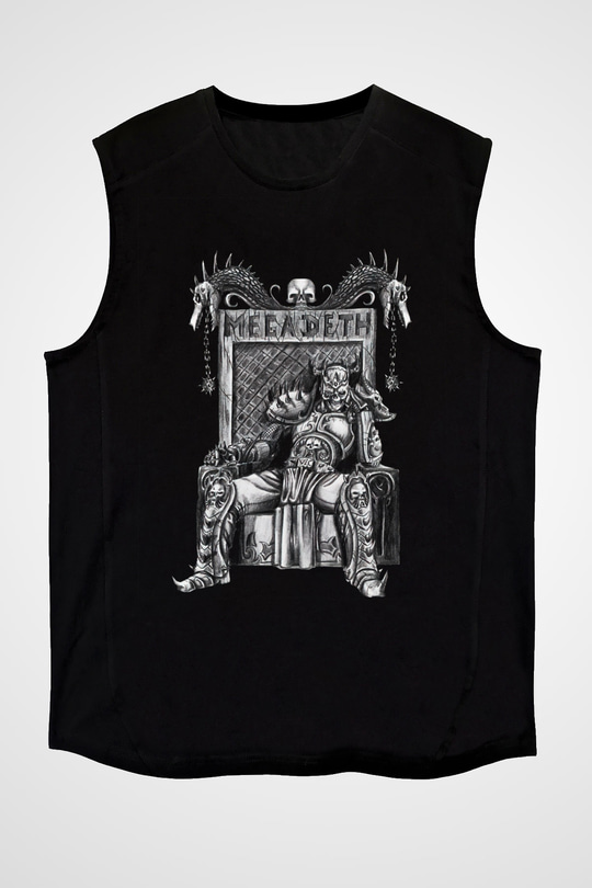 Megadeth Siyah Unisex Kolsuz Tişört
