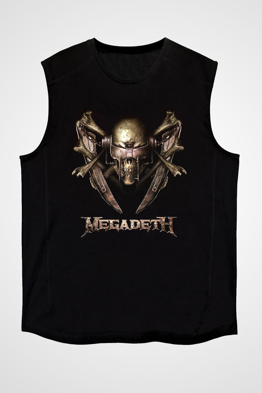 Megadeth Siyah Unisex Kolsuz Tişört