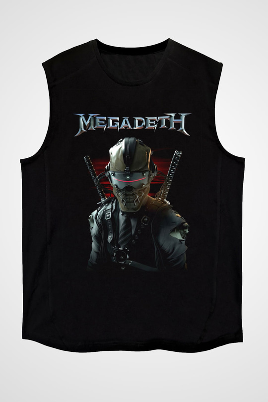 Megadeth Siyah Unisex Kolsuz Tişört