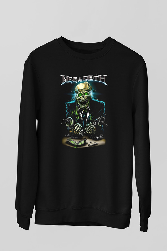 Megadeth Siyah Unisex Sweatshirt