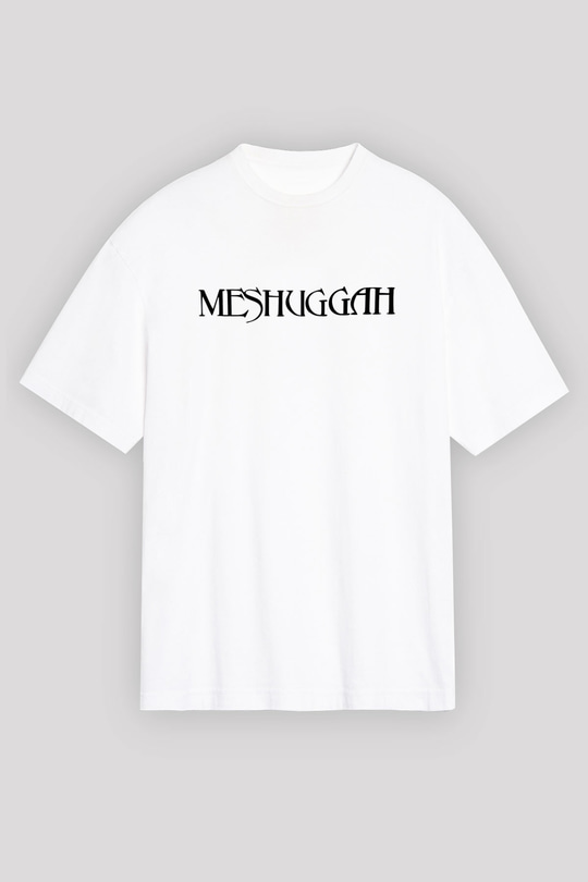 Meshuggah Beyaz Unisex Oversize Tişört T-Shirt