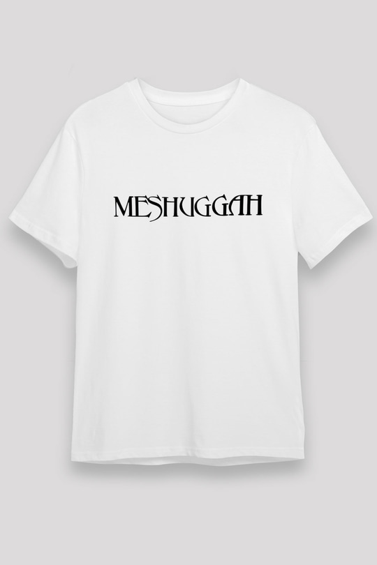 Meshuggah Beyaz Unisex Tişört T-Shirt - TişörtFabrikası