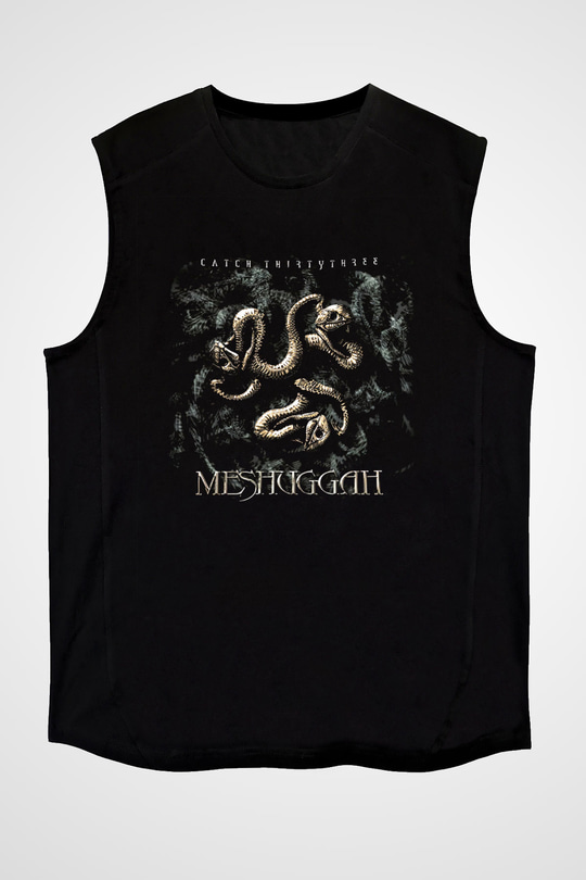 Meshuggah Siyah Unisex Kolsuz Tişört