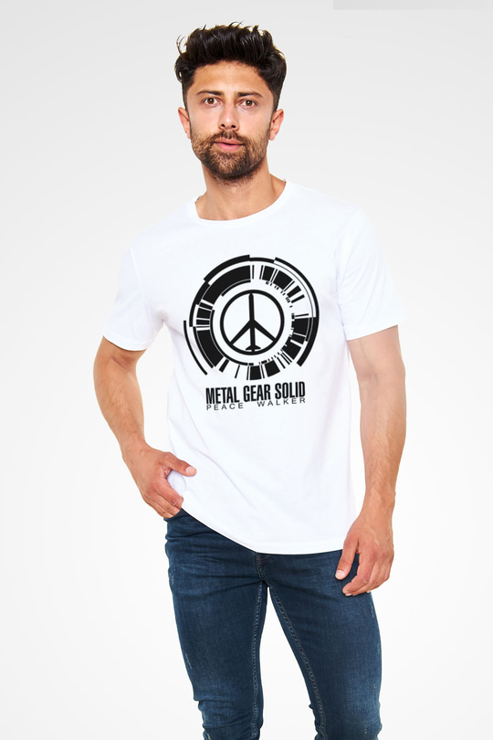 Metal Gear Solid Beyaz Unisex Tişört T-Shirt