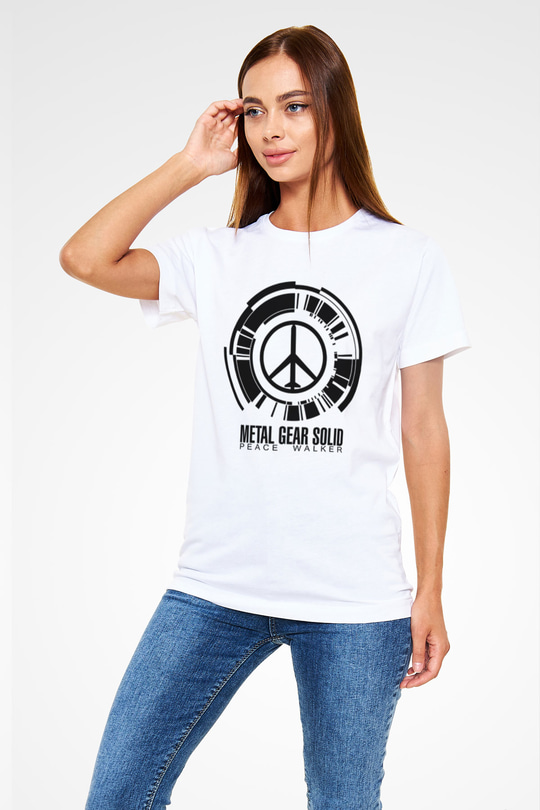 Metal Gear Solid Beyaz Unisex Tişört T-Shirt