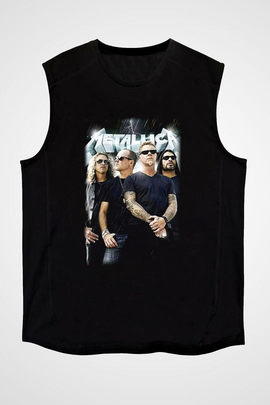 Metallica Group Siyah Unisex Kolsuz Tişört