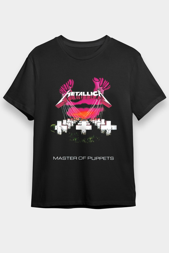 Metallica Master Of Puppets Siyah Unisex Tişört T-Shirt - TişörtFabrikası