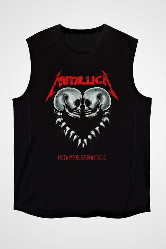Metallica Siyah Unisex Kolsuz Tişört