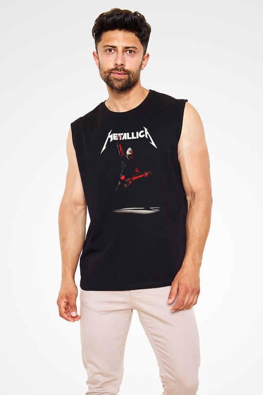 Metallica Siyah Unisex Kolsuz Tişört
