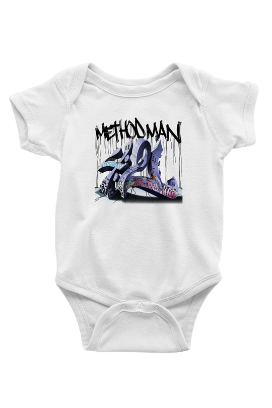 Method Man Baskılı Beyaz Unisex Bebek Body - Zıbın