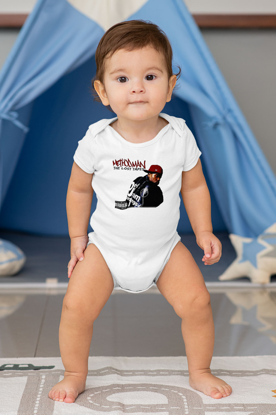 Method Man Baskılı Beyaz Unisex Bebek Body - Zıbın