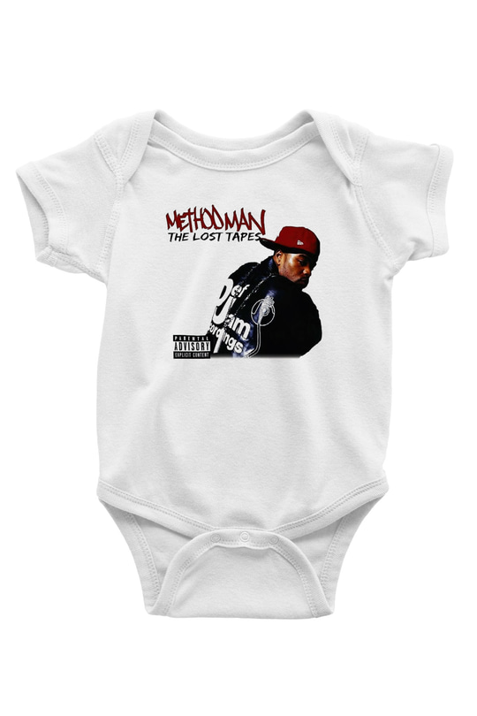 Method Man Baskılı Beyaz Unisex Bebek Body - Zıbın