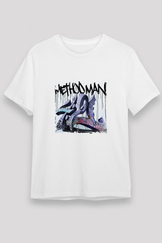 Method Man Baskılı Unisex Beyaz Tişört