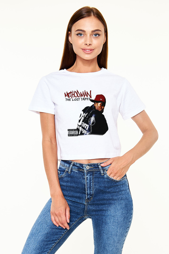 Method Man Beyaz Croptop Tişört