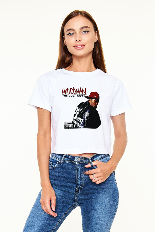 Method Man Beyaz Croptop Tişört