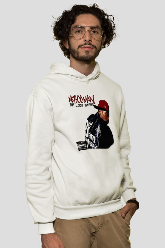Method Man Beyaz Unisex Kapşonlu Sweatshirt