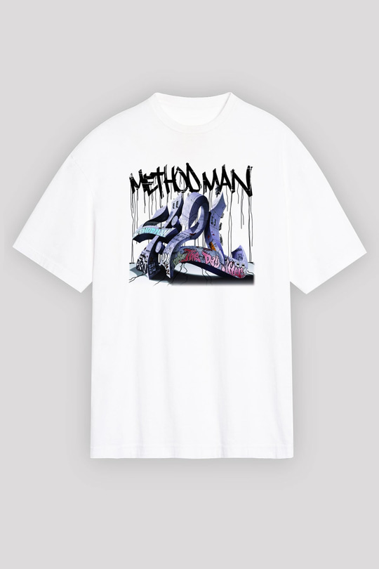 Method Man Beyaz Unisex Oversize Tişört T-Shirt