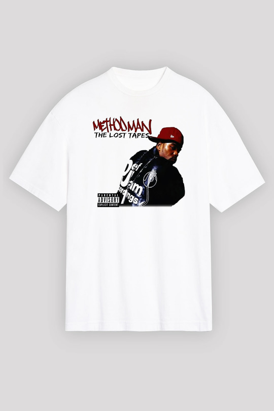 Method Man Beyaz Unisex Oversize Tişört T-Shirt