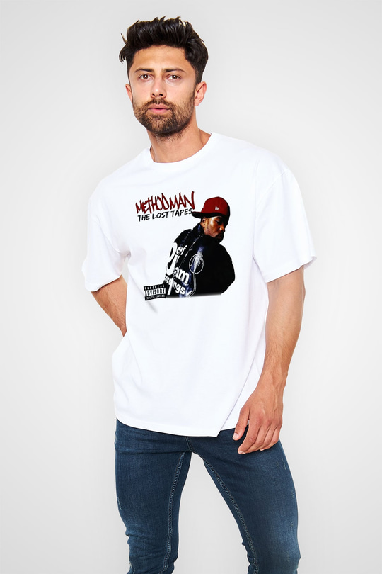 Method Man Beyaz Unisex Oversize Tişört T-Shirt