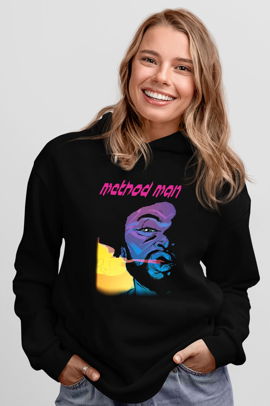 Method Man Siyah Unisex Hoodie