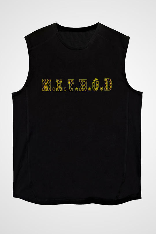 Method Man Siyah Unisex Kolsuz Tişört