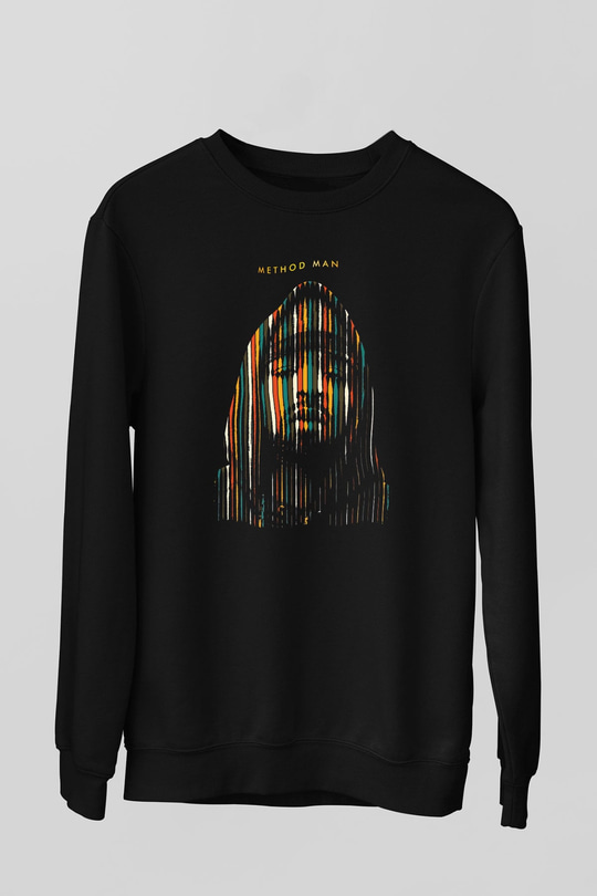 Method Man Siyah Unisex Sweatshirt