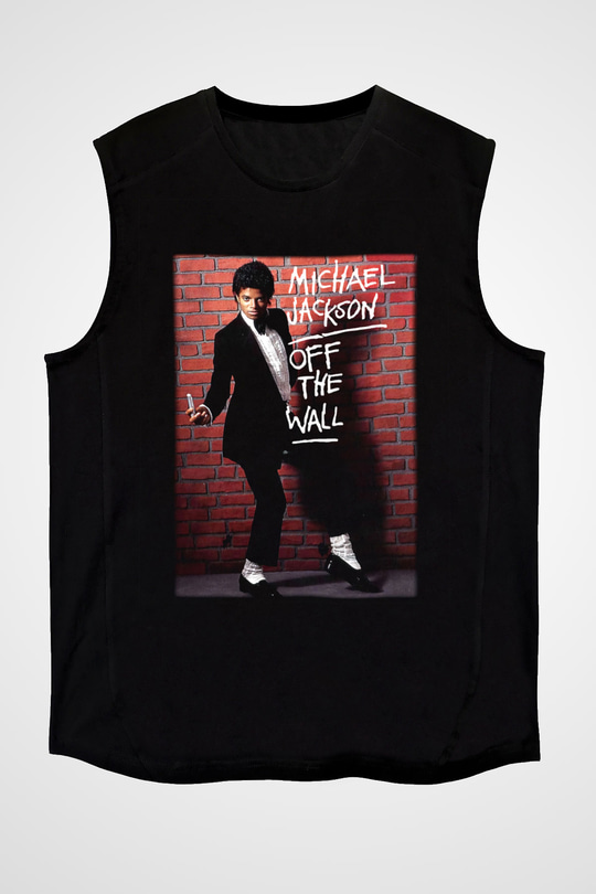 Michael Jackson Siyah Unisex Kolsuz Tişört