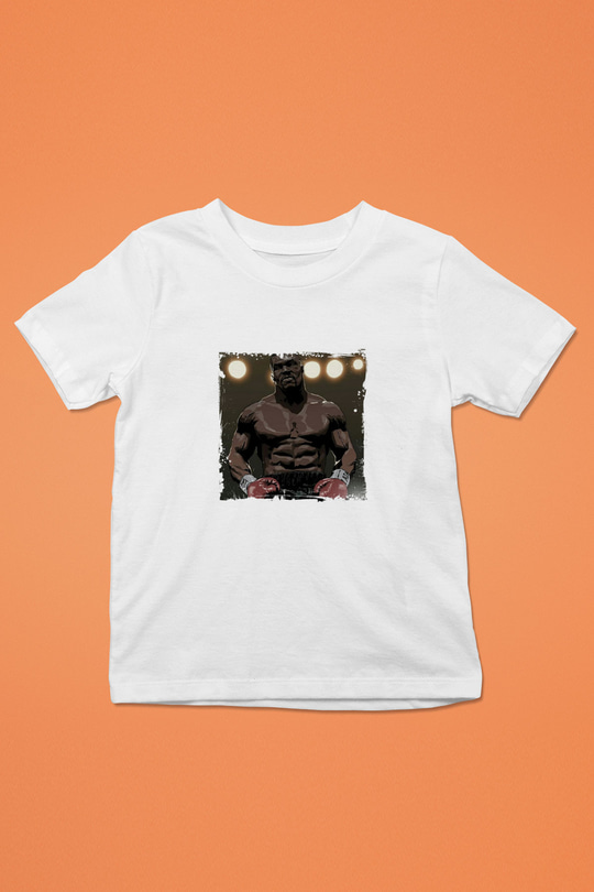 Mike Tyson Unisex Baskılı Beyaz Çocuk Tişört
