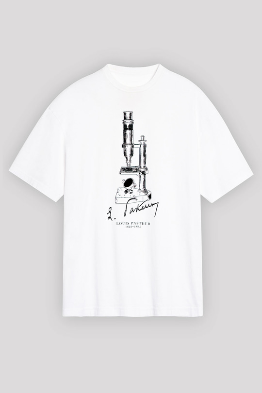 Mikrobiyolog Beyaz Oversize Tişört Oversize T-shirt - TişörtFabrikası