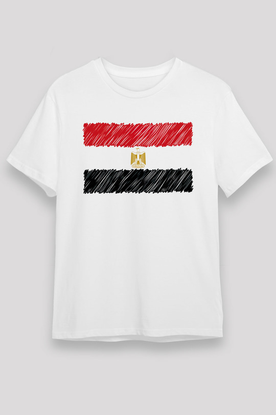 Mısır Beyaz Unisex Tişört T-Shirt - TişörtFabrikası