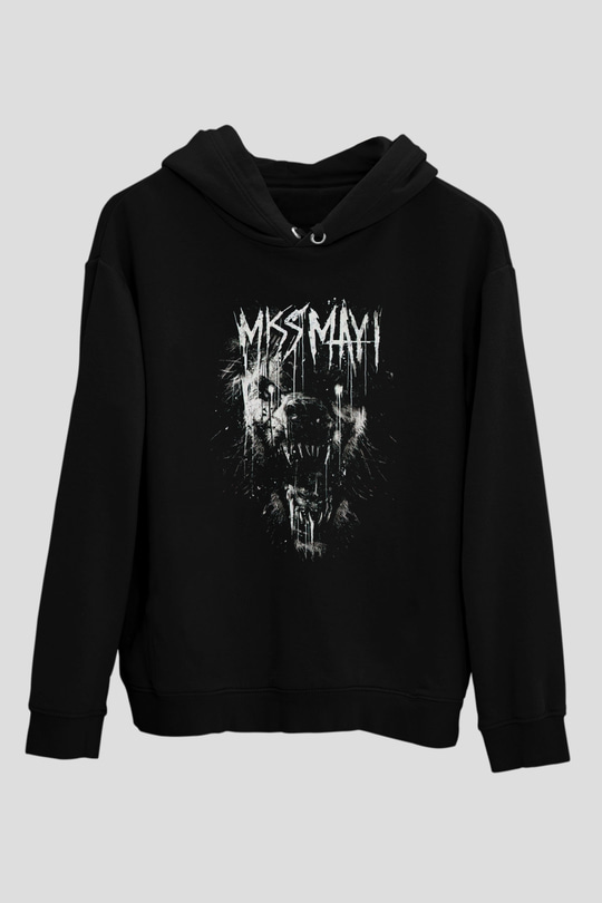Miss May I Siyah Unisex Kapüşonlu Sweatshirt